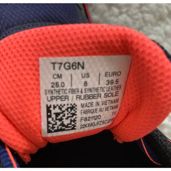 NWT Asics Gel-Venture 6 women's sneakers indigo blue/black/coral, size 8 - Picture 5 of 11